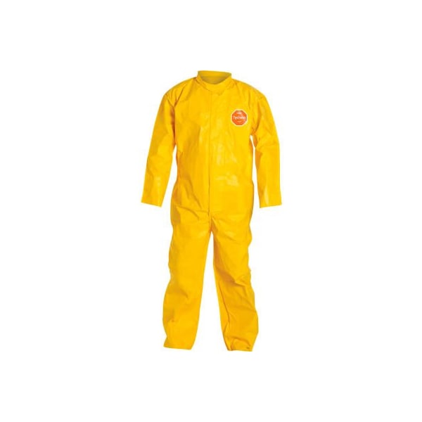 Dupont Collar. Stormflap. Open Wrists and Ankles. Storm Flap with Adhesive Closure. Yellow. 3X QC120BYL3X001200 - main